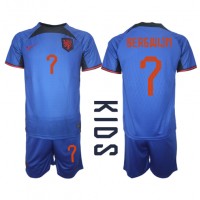 Camisa de time de futebol Holanda Steven Bergwijn #7 Replicas 2º Equipamento Infantil Mundo 2022 Manga Curta (+ Calças curtas)
